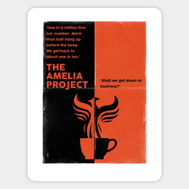 The Amelia Poster (No Text) Magnet by The Amelia Project